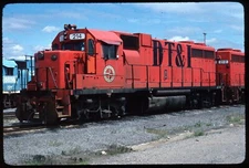 Original Railroad Slide - DTI Detroit Toledo & Ironton 214 Flat Rock MI 8-1982