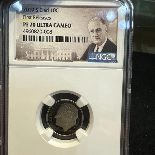 2019 S Proof 10C Clad Dime NGC PF70 ULTRA CAMEO Roosevelt FR