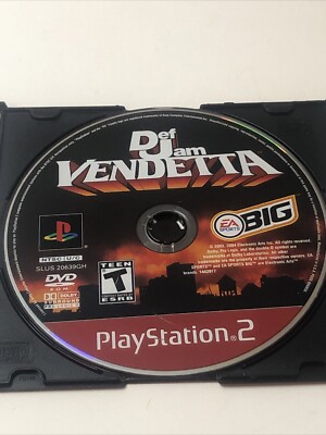 Def Jam Vendetta PlayStation 2 2003 PS2 DISC ONLY Greatest Hits NOT WORKING READ
