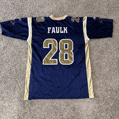 Reebok STL Rams Marshall Faulk #28 Jersey Men's XL Vintage Rare - Picture 5 of 5