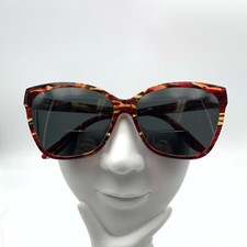 Vintage SEE 3993 Burgundy Brown Oval Sunglasses Italy FRAME ONLY