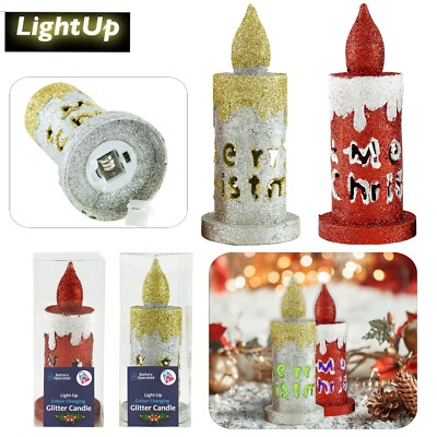 17cm Farbwechsel Kerze Batterie flammenlos flackernd LED Stumpenkerzen Licht