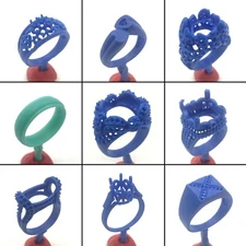 Ring Lost Wax Casting Jewelry Molds 9PC Set | WRB194 Gems Surround Magical Rings