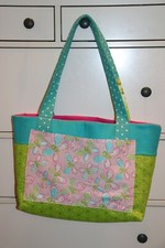 NEW Handmade Diaper Bag with Matching Quilt Butterflies 19" x 12" x 5"