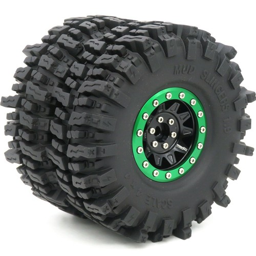 2x RC 1.9 Tyres Tires 4.72'' & HEAVY 1.9 Beadlock Wheels For 1/10 Crawler SCX10 - Picture 25 of 32