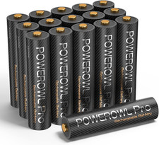 POWEROWL Rechargeable AAA Batteries PRO, High Capacity 1100Mah, Premium Nimh Tri