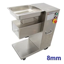 QE-8mm Commercial Meat Cutting Machine Stainless Steel Blade 850W Cutter Slicer