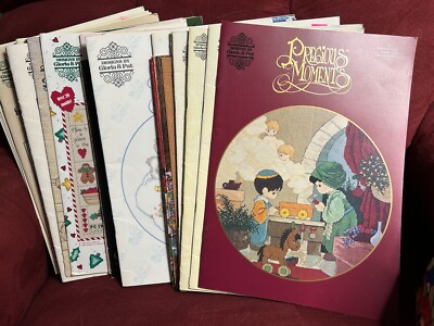 U-PICK Designs by Gloria & Pat PRECIOUS MOMENTS Books & Leaflets Cross Stitch