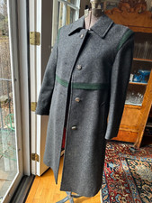 Vintage traditional Bavarian Loden Wool Coat, unisex junior size 12-14