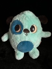 Land of B Aqua Two-Toned Blue Plush Chubby Puppy Dog Stuffed Animal   11 inches