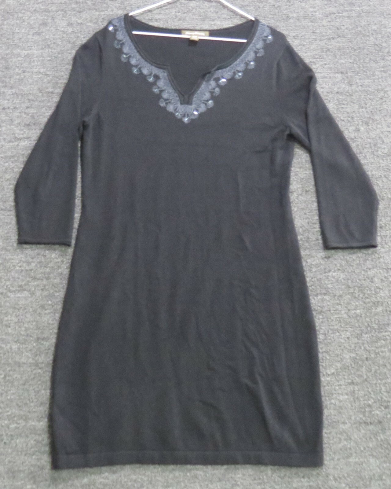 Tommy Bahama Sweater Dress Women's Size Medium Black Pickford