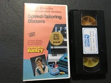 Sewing With Nancy Speed Tailoring Blazers VHS