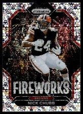2022 Panini Prizm Fireworks No Huddle Nick Chubb Cleveland Browns #F-12