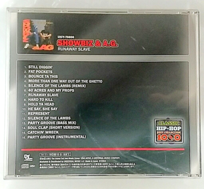 CD) Showbiz & A.G. - Runaway Slave, Album, UICY-76806, Near Mint