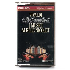 Vivaldi: 6 Flute Concertos Op. 10 I Musici Aurele Nicolet Cassette, Netherlands