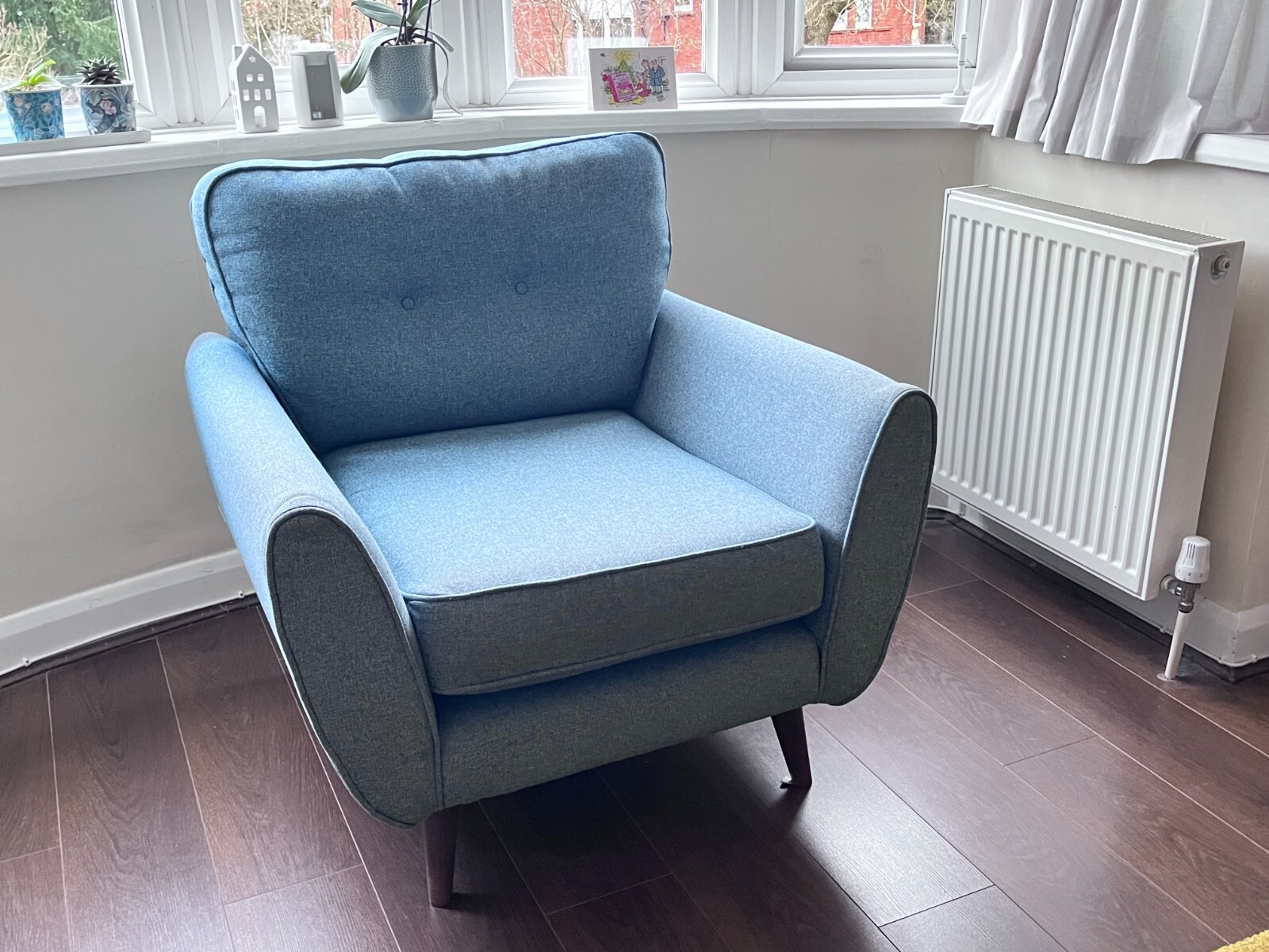 DFS French Connection arm chair armchair in Teal blue eBay