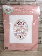 NIP 1991 Vintage Dimensions Needlepoint Love Is Patient Embroidery Kit 52050