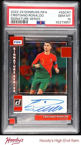 2022 Donruss Optic Signature Series Cristiano Ronaldo AUTO Portugal PSA 10 GEM
