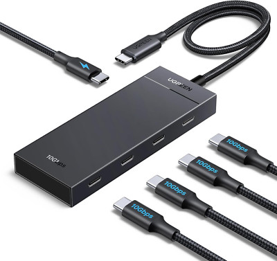 UGREEN USB C Hub 10 Gbps Mit PD 100W, Adapter Mit 4*USB C Ports, Hochgeschwindig