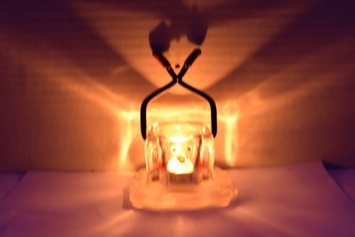 Dept 56 Melting Ice Cube Snowman with Ice Tongs Votive Tea Light Candle Holder - Picture 18 of 24