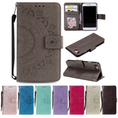Hülle für Apple iPhone SE 2020/2022 Handyhülle Flip Case Cover Tasche Mandala