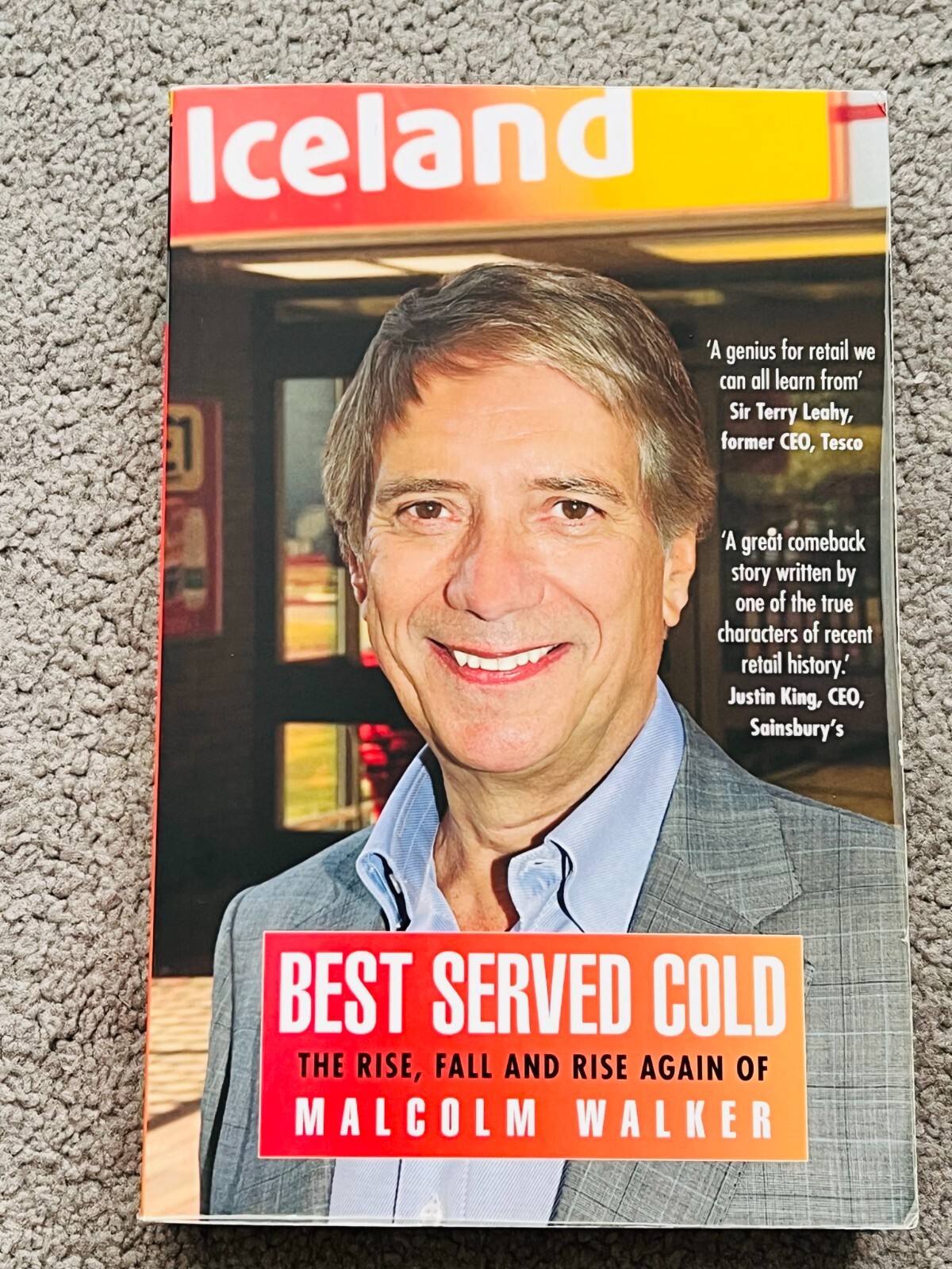 BEST SERVED COLD by MALCOLM WALKER - ICELAND FOUNDER - signed (SB1384)