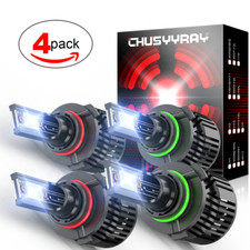 9006 9005 LED Headlight KIT Combo Bulbs 10000K High Low Beam Super Bright