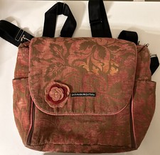 Petunia Pickle Bottom Pink With Rose Backpack Diaper Bag