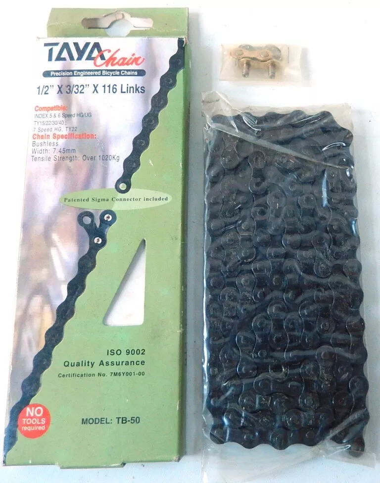 Chain TAYA 5-6-7 Speed Compatible Shimano + Clip Fast New