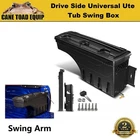 Ute Tub Storage Box Universal Right Drive Side Tool Box Lockable Trailer Black