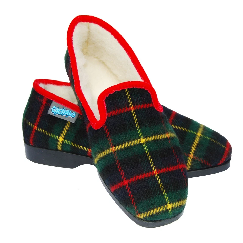 Chaussons charentaises femme MARINE ROYALE - intérieur laine - semelles gomme - Photo 2/4