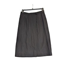 Vintage Ralph Lauren Wool Wrap Skirt With Belt Loops Pockets READ