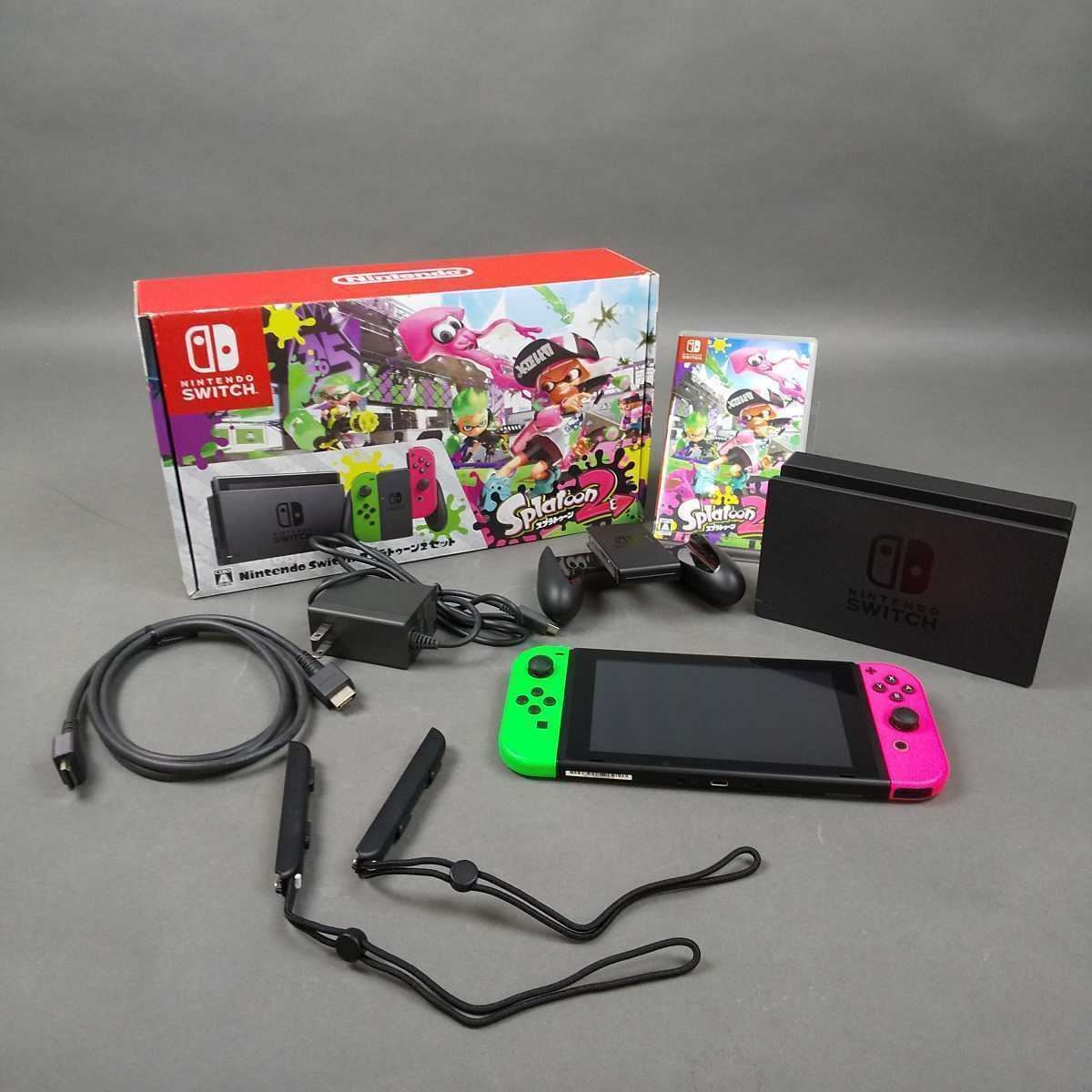 Used Nintendo SWITCH Console System SPLATOON 2 Limited Model From