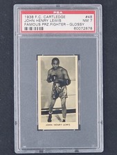1938 F.C. CARTLEDGE FAMOUS PRIZE FIGHTERS #48 JOHN HENRY LEWIS PSA 8 Glossy