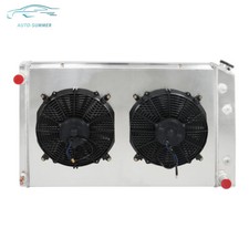 For Chevy Ck C10 C20 C30 K1020 1973-1987 3row Radiator Shroud Fan Pickup Truck