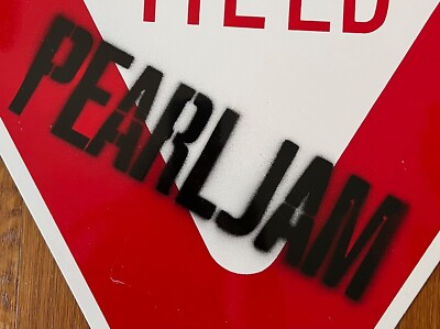 レア！【Pearl Jam】アルバム『Yield』B2告知ポスター Pearl Jam - Yield ULTRA RARE promo only original METAL road sign