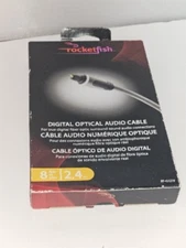 Rocketfish 8’ Digital Optical Audio Cable for surround sound TV Cable