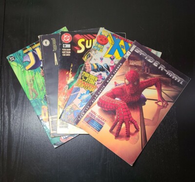 Comic Book - lot of 5 - Marvel, DC, Spiderman, X-MEN, Batman, Justice League 