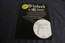 McIntosh Brochure original tube amplifer