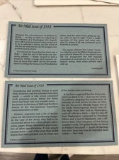 Vintage- Inverted Jenny 1918 Air Mail Issue 24 K Gold Replica First Day of Issue