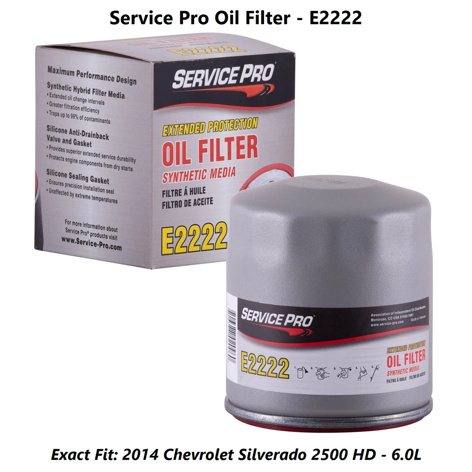 2014 Chevrolet Silverado 2500 HD 6.0L Oil, Air & Cabin Filter Kit (5W-30) Foto 3 de 4