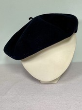 Campan Luxury Black Basque Beret - 100 Wool - Made in France - Size 58
