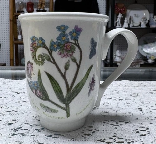 vintage portmeirion botanic garden 12 oz Mug Forget Me Not With Butterflies