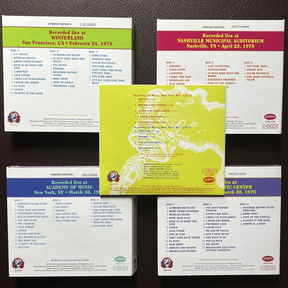GRATEFUL DEAD Dave's Picks 2015 Set Vol. 13, 14, 15, 16 - incl. Bonus - 13x HDCD - Bild 2 von 4