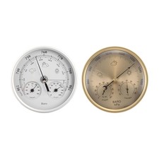 3 in 1 Barometer Hygrometer Mechanical Weather Barometer Accurate Compact Simple