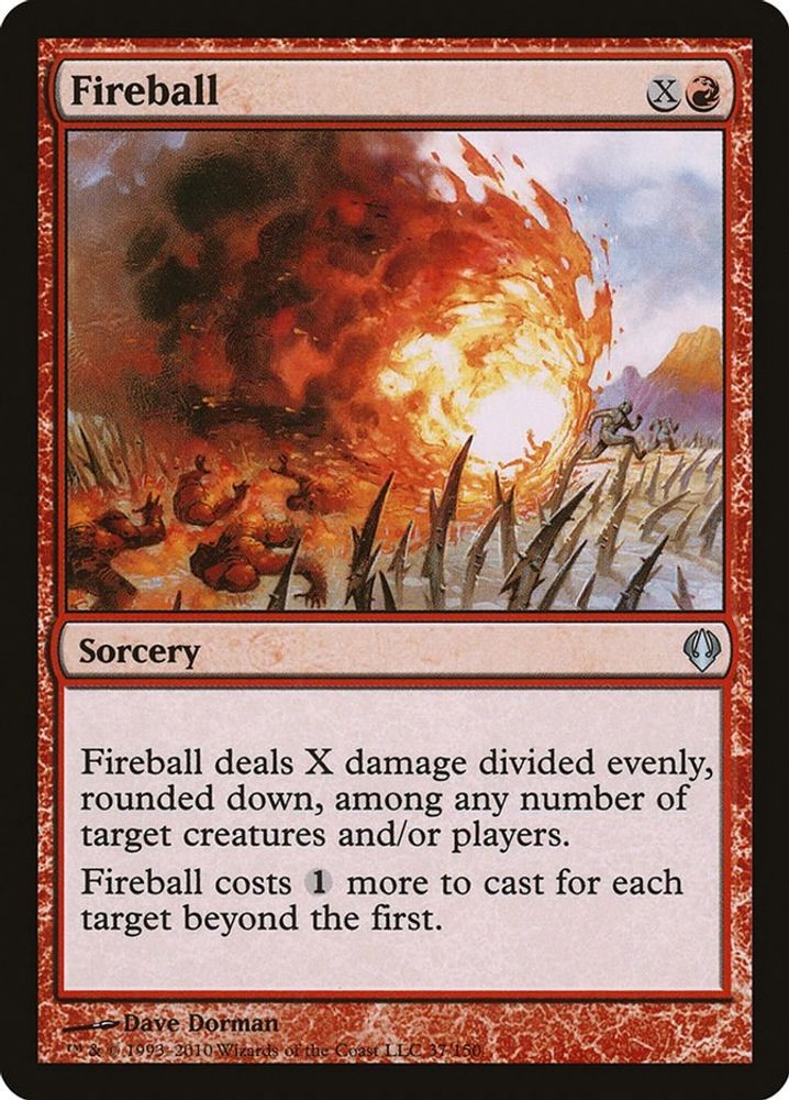 2010 Magic: The Gathering: Archenemy - Fireball (#37, U, Lightly Played)