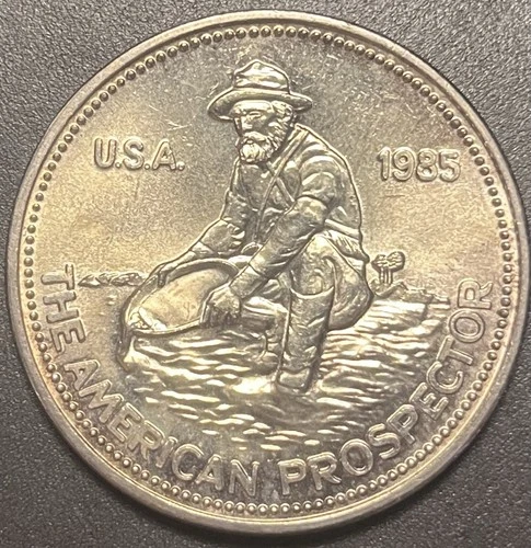 Silver Engelhard 1985 American Prospector One Troy Oz 999 Fine Silver Round