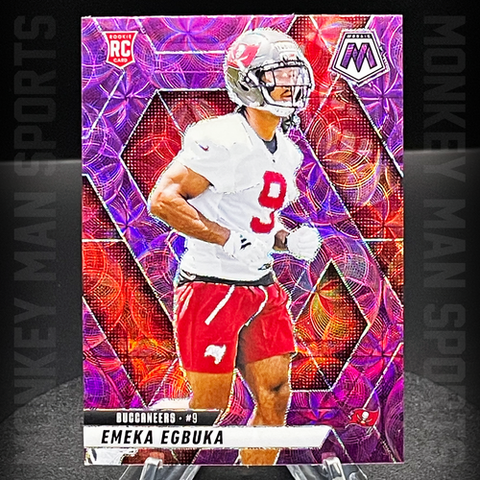 2025 Mosaic - Emeka Egbuka Rookie RC - #376 PURPLE SCOPE PRIZM BUCCANEERS MINT