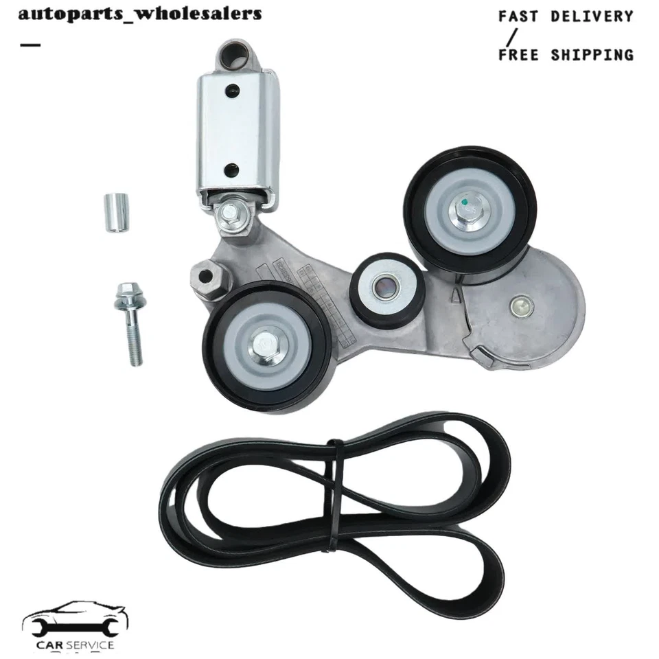 For 2012-2016 Buick LaCrosse Regal 2.4L 2x Serpentine Belt & Tensioner Assembly - Image 2 of 4