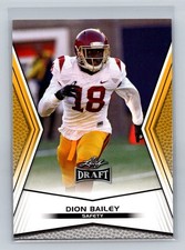 2014 Leaf Draft #18 Dion Bailey USC Trojans Gold